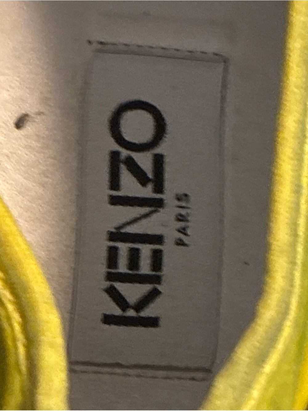 Men’s Kenzo Paris Black /yellow Suede K-City Trainers EU44 US12 - Picture 9 of 11